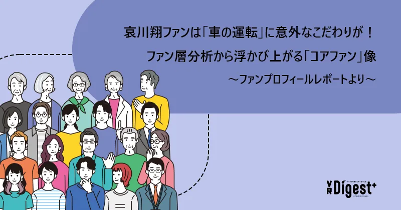 哀川翔ファンは「車の運転」に意外なこだわりが！ファン層分析から浮かび上がる「コアファン」像 ～ファンプロフィールレポートより～