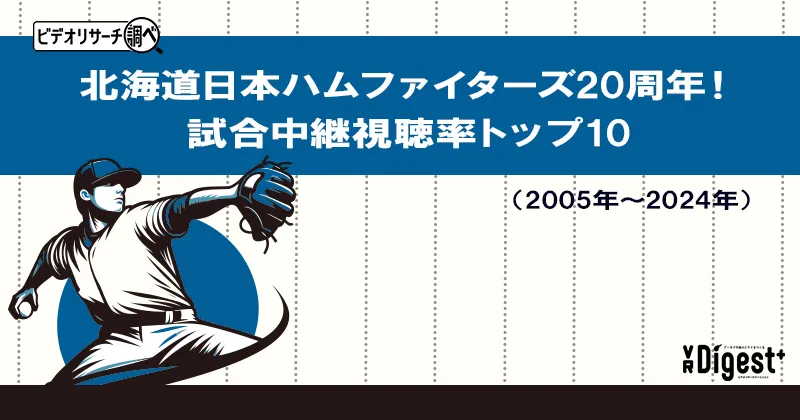 北海道日本ハムファイターズ20周年！試合中継視聴率トップ10（2005年～2024年）