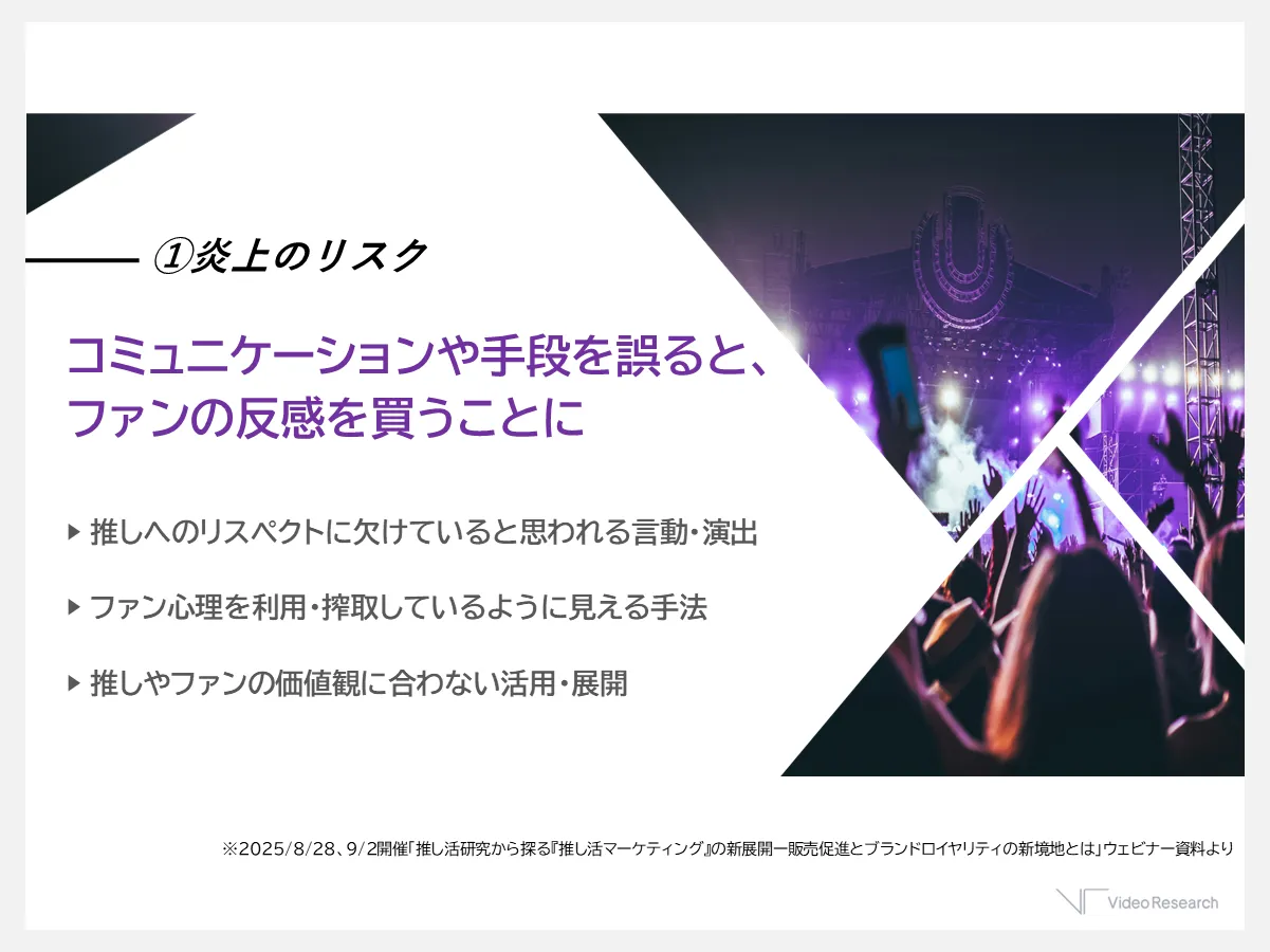 【図4】推し活マーケティングの注意点①炎上のリスク