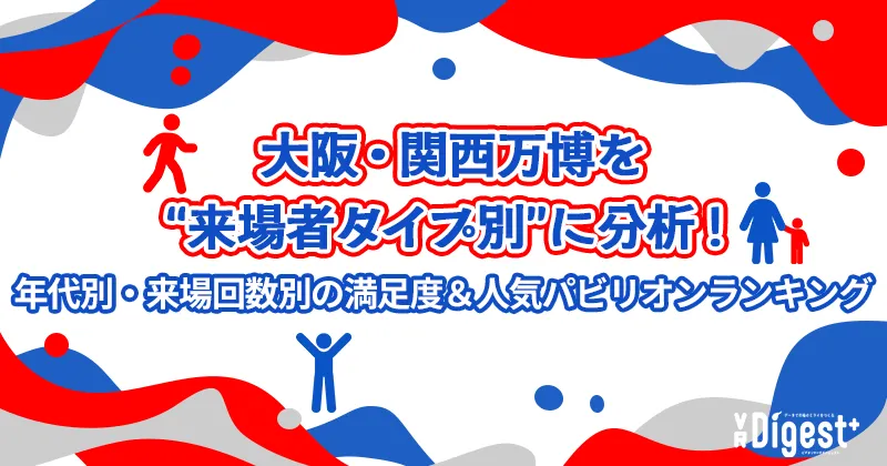 大阪・関西万博を"来場者タイプ別"に分析！年代別・来場回数別の満足度＆人気パビリオンランキング