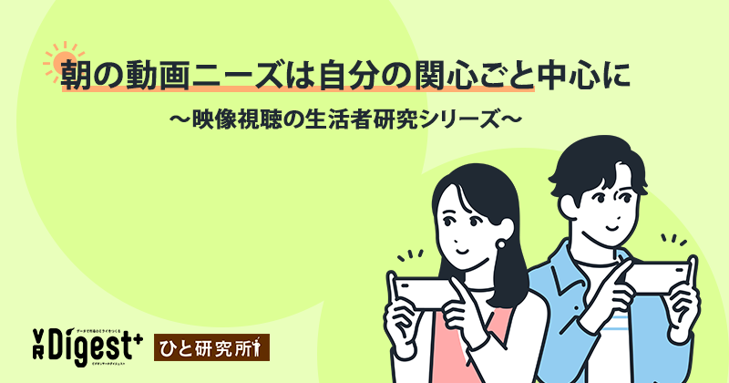 1995 ビデオリサーチ sports power index 意識調査総合 朝の動画ニーズは自分の関心ごと中心に～映像視聴の生活者研究シリーズ