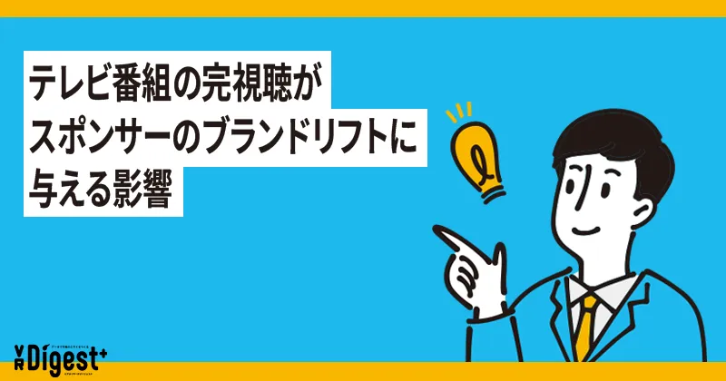 テレビ番組の完視聴がスポンサーのブランドリフトに与える影響