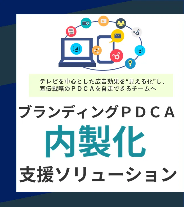 テレビを中心とした広告効果を見える化し宣伝戦略のPDCAを自走できるチームへ　ブランディングPDCA内製化支援ソリューション