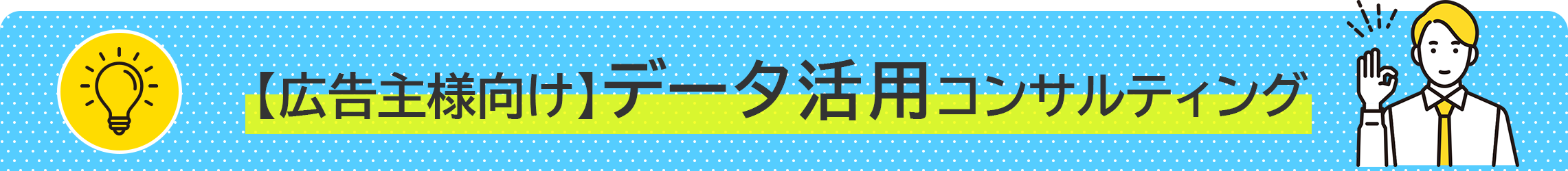 【広告主様向け】データ活用コンサルティング