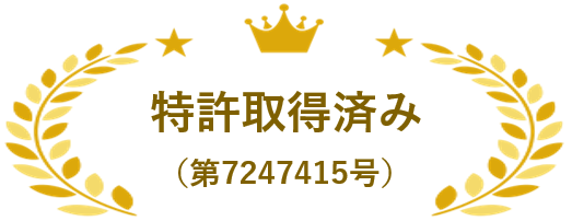 特許取得済み（第7247415号）